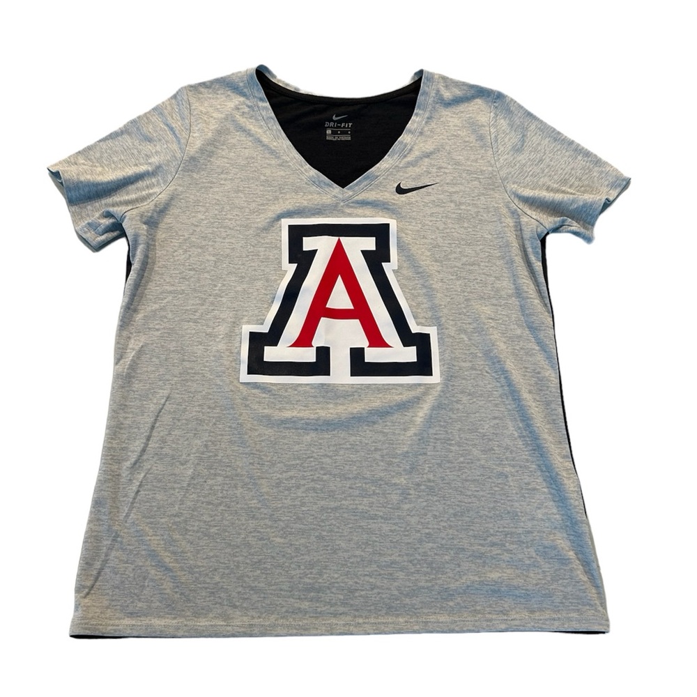 Arizona Wildcats Nike tee shirt V Neck Dri Fit Large College Basketball